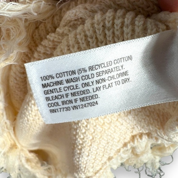 Future Collective x Alani Noelle Crochet Fringe Column Dress, Cream, Size 1X - Picture 9 of 14